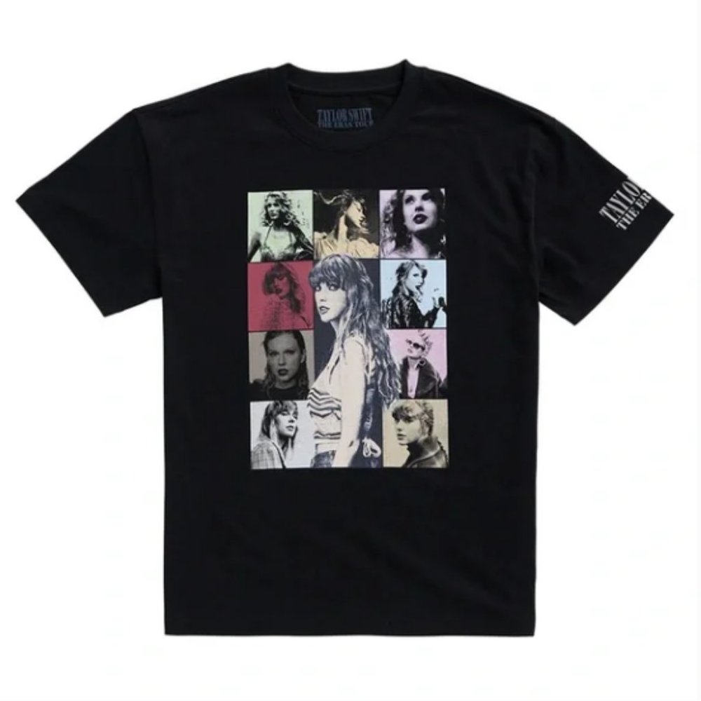 Official Taylor Swift The Eras Tour Merch Black NEW T-shirt TOUR EXCLUSIVE!